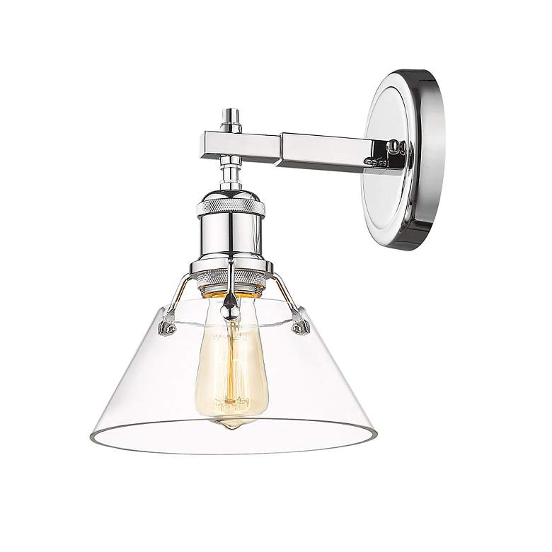Image 3 Orwell 7 1/2" Wide Wall Sconce in Chrome with Clear Glass more views