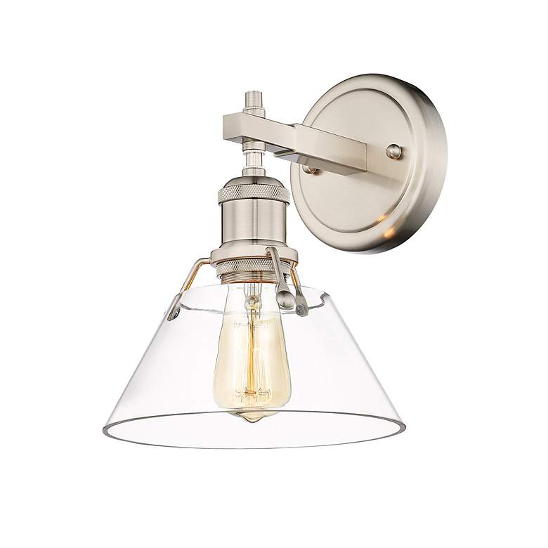 Image 2 Orwell 7 1/2" Wide Wall Sconce in Pewter with Clear Glass more views
