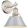 Orwell 7 1/2" Wide Wall Sconce in Pewter with Dusky Blue