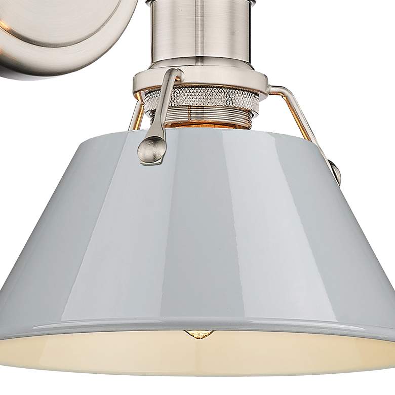Image 3 Orwell 7 1/2" Wide Wall Sconce in Pewter with Dusky Blue more views