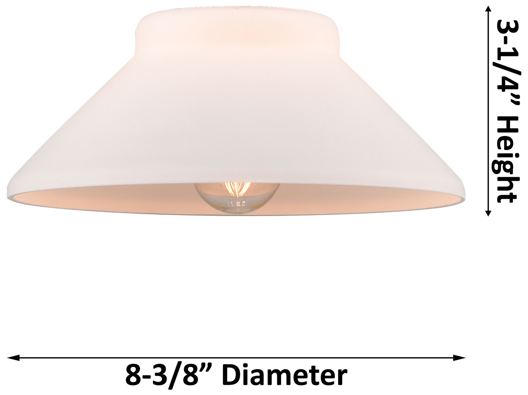 Image 5 Orwell 8.38" Wide Antique Brass Semi Flush Mount w/ Matte White Shade more views