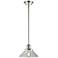 Orwell 8.38" Wide Polished Nickel Stem Hung Mini Pendant w/ Clear Shad