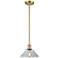 Orwell 8.38" Wide Satin Gold Stem Hung Mini Pendant w/ Clear Shade