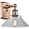 Orwell 8" Antique Copper Sconce w/ Clear Shade