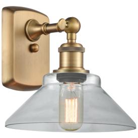 Orwell 8" Brushed Brass Sconce w/ Clear Shade Orwell 8" Brushed Brass Sconce w/ Clear Shade