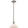 Orwell 8" Brushed Satin Nickel Mini Pendant w/ Matte White Shade