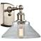 Orwell 8" Brushed Satin Nickel Sconce w/ Clear Shade