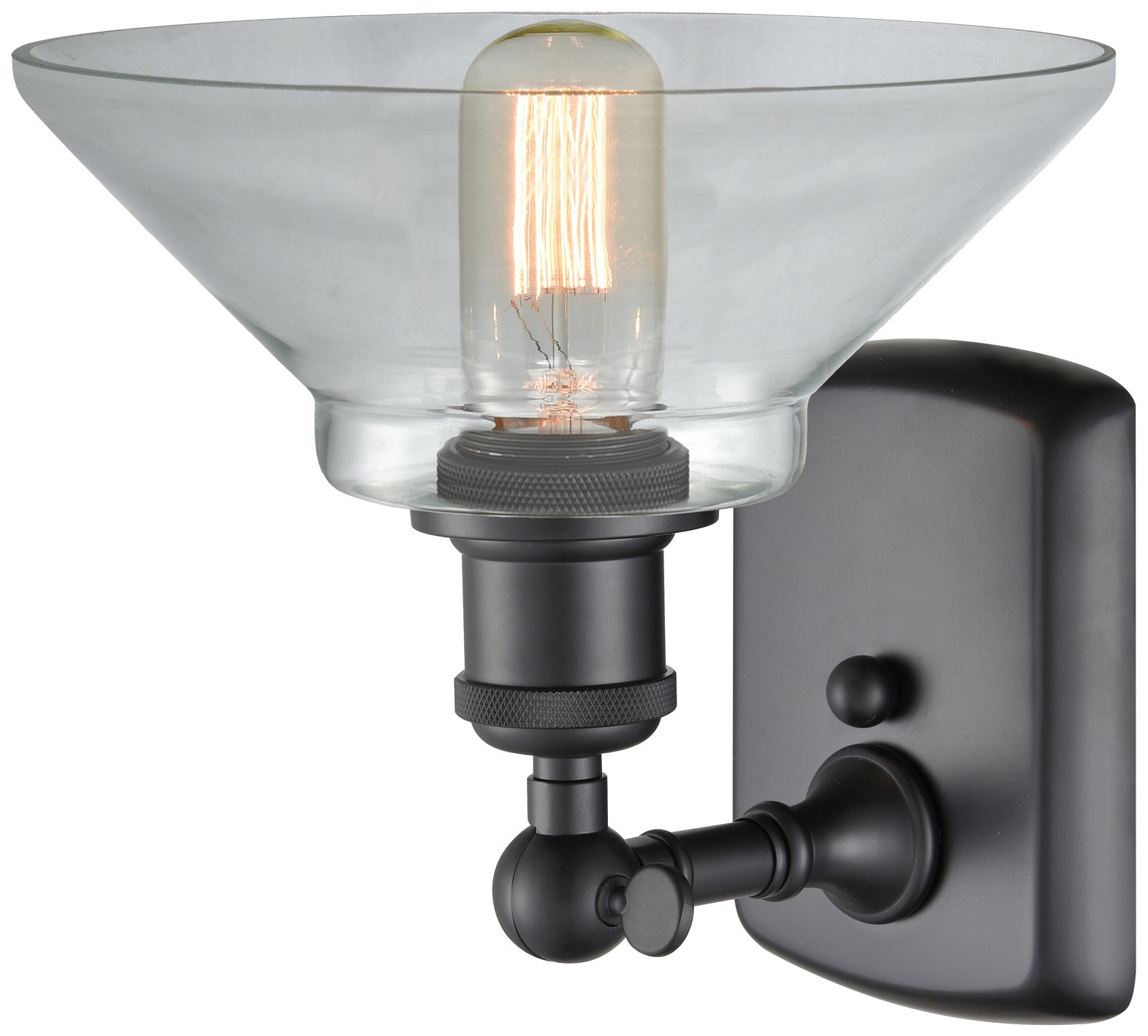 Image 2 Orwell 8" LED Sconce - Matte Black Finish - Clear Shade more views