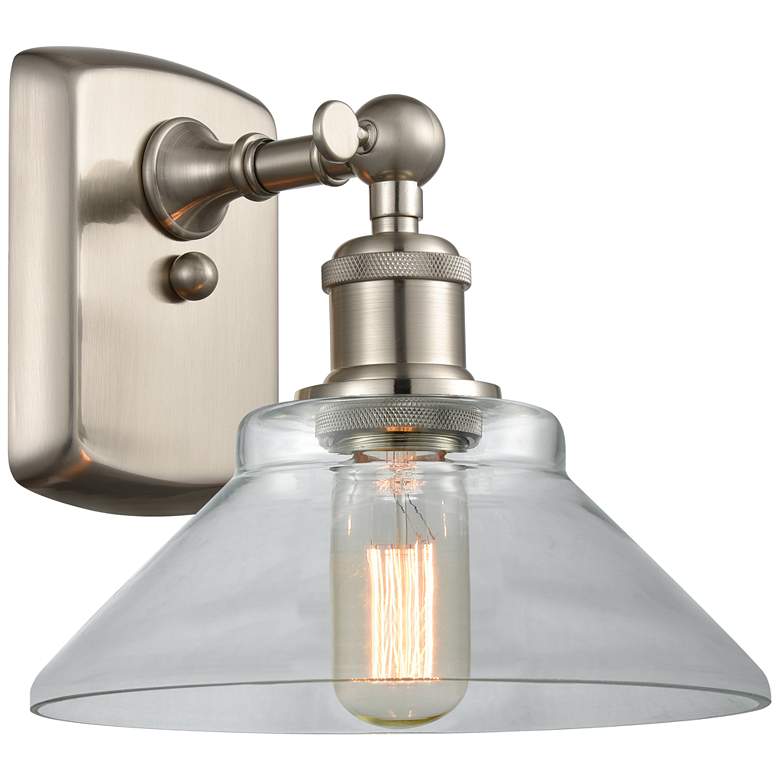 Image 1 Orwell 8" LED Sconce - Nickel Finish - Clear Shade