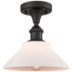 Orwell  8" LED Semi-Flush Mount - Oil Rubbed Bronze - Matte White Shad