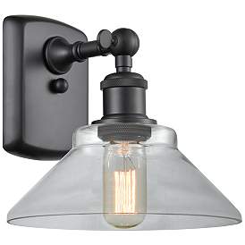 Image1 of Orwell 8" Matte Black Sconce w/ Clear Shade