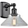 Orwell 8" Matte Black Sconce w/ Clear Shade