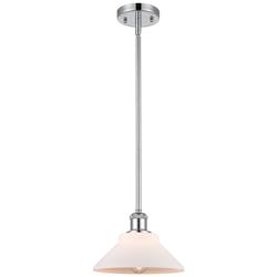 Orwell 8" Polished Chrome Mini Pendant w/ Matte White Shade