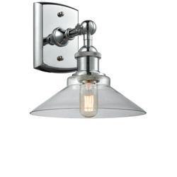 Orwell 8" Polished Chrome Sconce w/ Clear Shade
