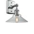 Orwell 8" Polished Chrome Sconce w/ Clear Shade