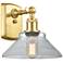 Orwell 8" Satin Gold Sconce w/ Clear Shade