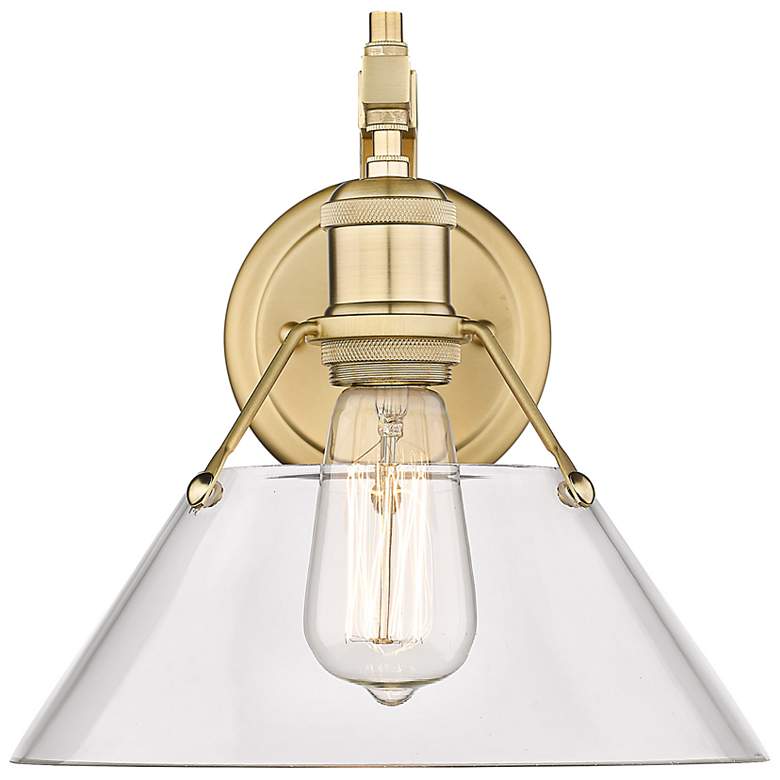 Image 3 Orwell 9 3/4" High Brushed Champagne Bronze Wall Sconce more views