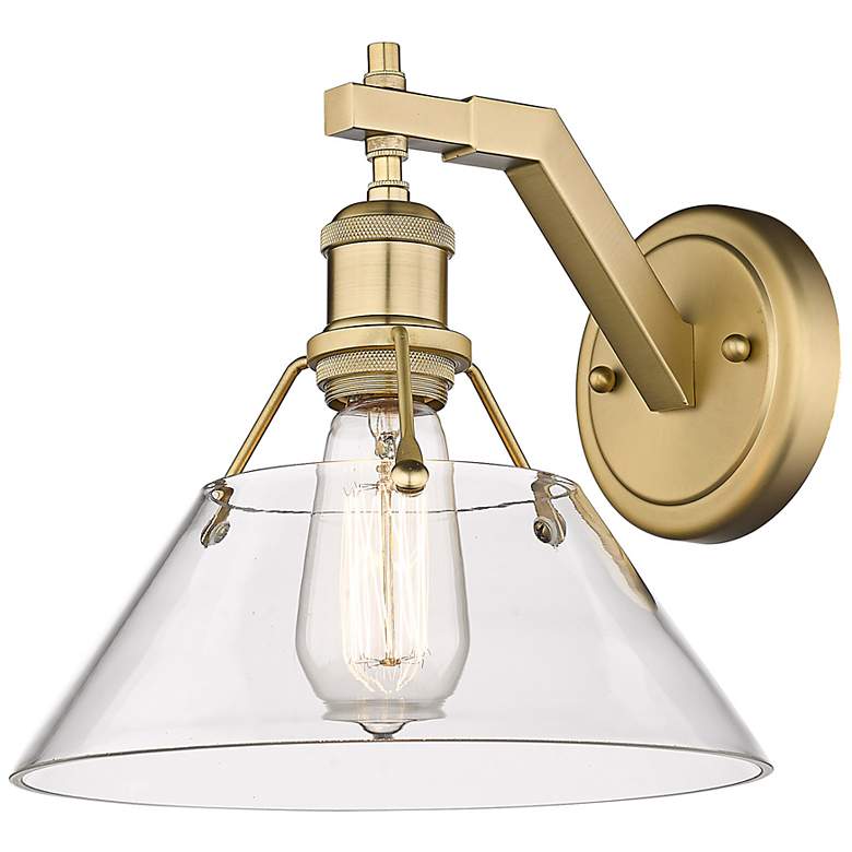 Image 4 Orwell 9 3/4" High Brushed Champagne Bronze Wall Sconce more views