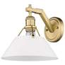 2_Orwell 9 3/4" High Brushed Champagne Bronze Wall Sconce