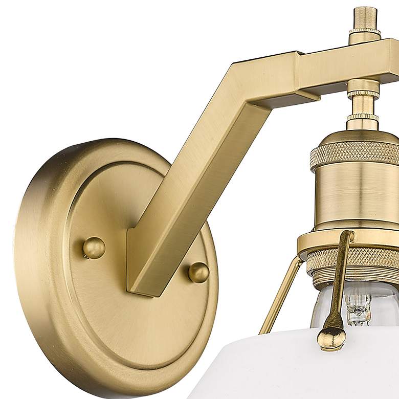 Image 3 Orwell 9 3/4" High Brushed Champagne Bronze Wall Sconce more views