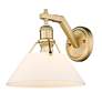 3_Orwell 9 3/4" High Brushed Champagne Bronze Wall Sconce more views