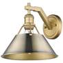 1_Orwell 9 3/4" High Brushed Champagne Bronze Wall Sconce
