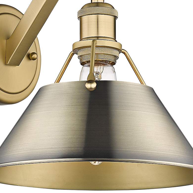 Image 2 Orwell 9 3/4" High Brushed Champagne Bronze Wall Sconce more views