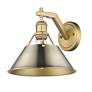 2_Orwell 9 3/4" High Brushed Champagne Bronze Wall Sconce more views