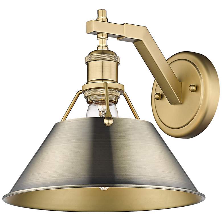 Image 3 Orwell 9 3/4" High Brushed Champagne Bronze Wall Sconce more views