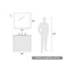 Orwell 9 3/4" High Matte Black Clear Glass Wall Sconce in scene
