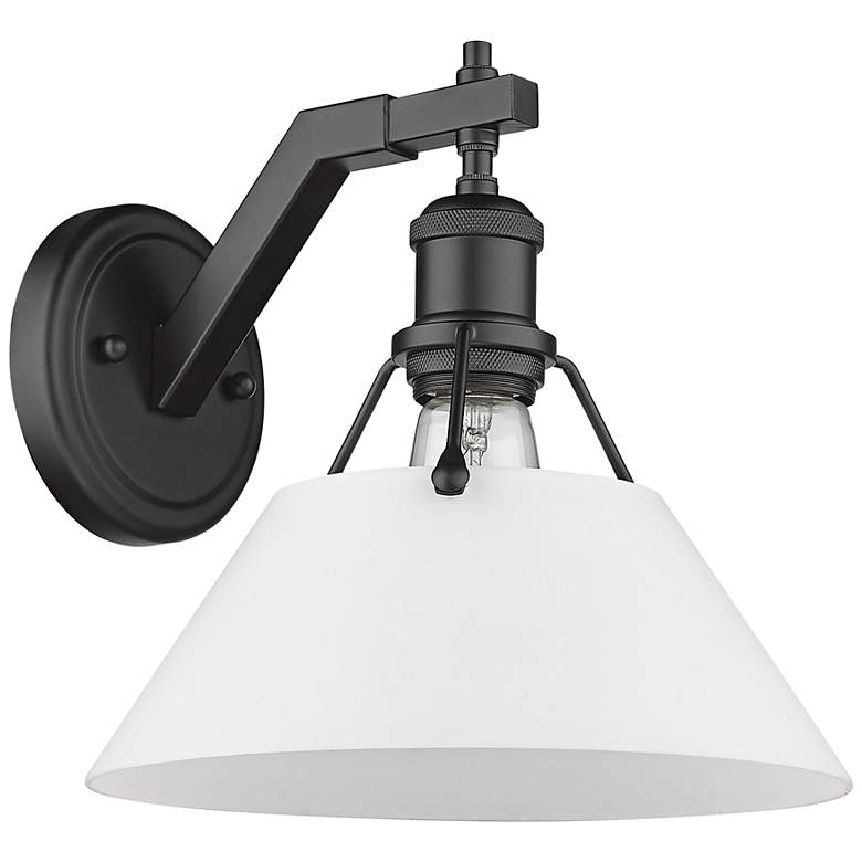 Image 3 Orwell 9 3/4" High Matte Black Wall Sconce