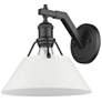 3_Orwell 9 3/4" High Matte Black Wall Sconce