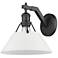 Orwell 9 3/4" High Matte Black Wall Sconce