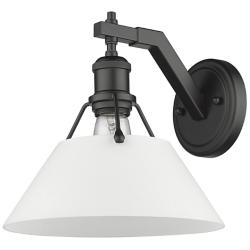 Orwell 9 3/4" High Matte Black Wall Sconce