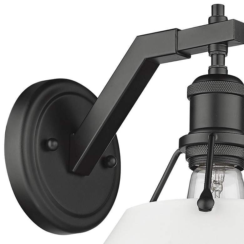 Image 4 Orwell 9 3/4" High Matte Black Wall Sconce more views