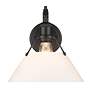 4_Orwell 9 3/4" High Matte Black Wall Sconce more views
