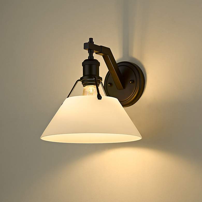 Image 5 Orwell 9 3/4" High Matte Black Wall Sconce more views