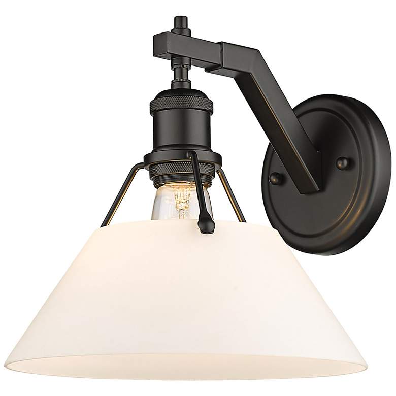 Image 6 Orwell 9 3/4" High Matte Black Wall Sconce more views