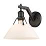 6_Orwell 9 3/4" High Matte Black Wall Sconce more views