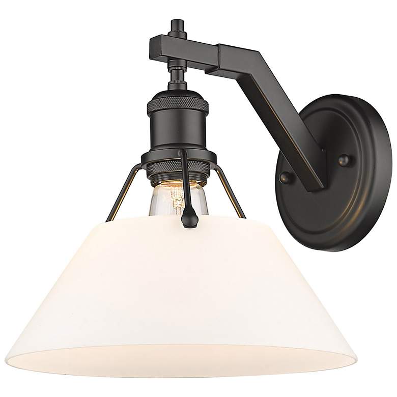 Image 7 Orwell 9 3/4" High Matte Black Wall Sconce more views