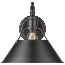 Orwell 9 3/4&quot; High Matte Black Wall Sconce