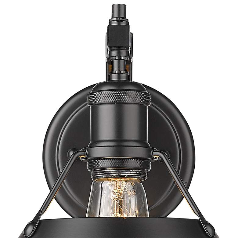 Image 2 Orwell 9 3/4" High Matte Black Wall Sconce more views