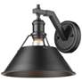 Orwell 9 3/4" High Matte Black Wall Sconce