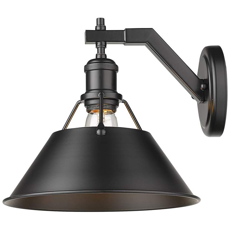 Image 4 Orwell 9 3/4" High Matte Black Wall Sconce more views