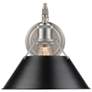 Orwell 9 3/4" High Pewter Black Wall Sconce