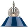 Orwell 9 3/4" High Pewter Navy Blue Wall Sconce