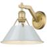 Orwell 9 3/4"H Brushed Champagne Bronze Sconce w/ Dusky Blue