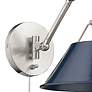 Orwell 9" High Pewter Blue Articulating Arm Wall Sconce