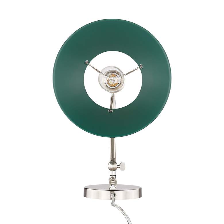 Image 2 Orwell Articulating Wall Sconce in Pewter with Pine Green more views