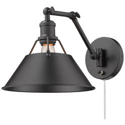 Orwell Matte Black Swing Arm Wall Lamp